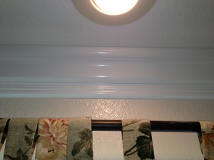 crown molding seam after