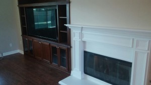 finished entertainment center in french valley